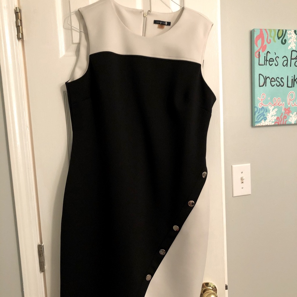 Tommy Hilfiger black and white dress